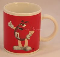 M&M's RED Chocolate Candy Coffee Mug